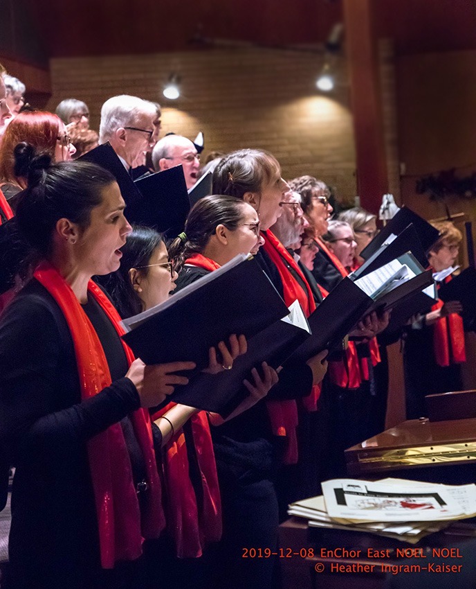 2019 choir closeup from the side, during the concert NOEL NOEL taken by Heather Ingram-Kaiser